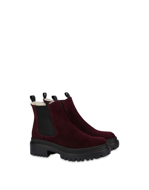 Winter Step Beatle Boot In Split Leather Must