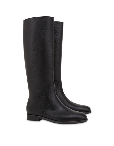 Core Flat Calfskin Boot Black