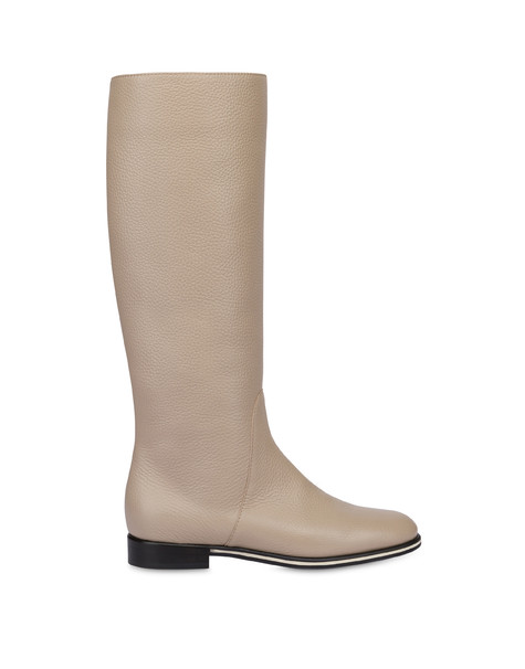 Core Flat Calfskin Boot Ivory