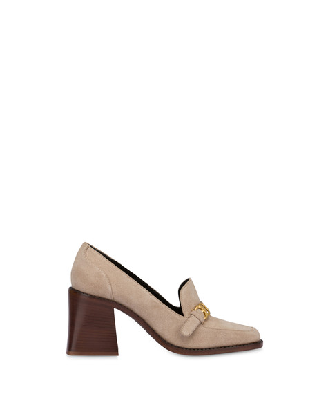 Eva Split Leather Pump Ivory