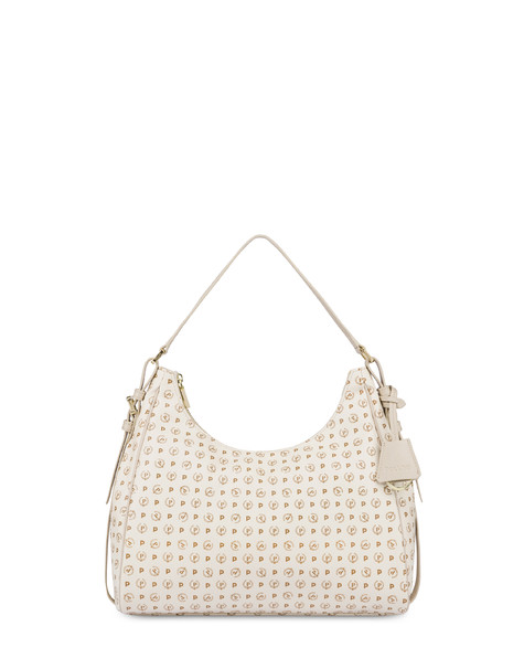 Heritage Soft Touch Hobo Bag Ivory/ivory