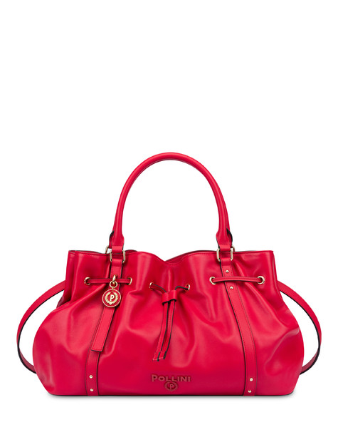 Borsa Doppio Manico In Nappa Serena Rosso/rosso