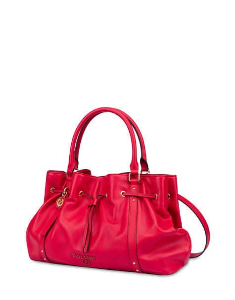 Borsa Doppio Manico In Nappa Serena Rosso/rosso