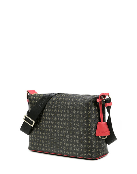 Borsa Hobo Heritage Logo Classic Nero/lacca