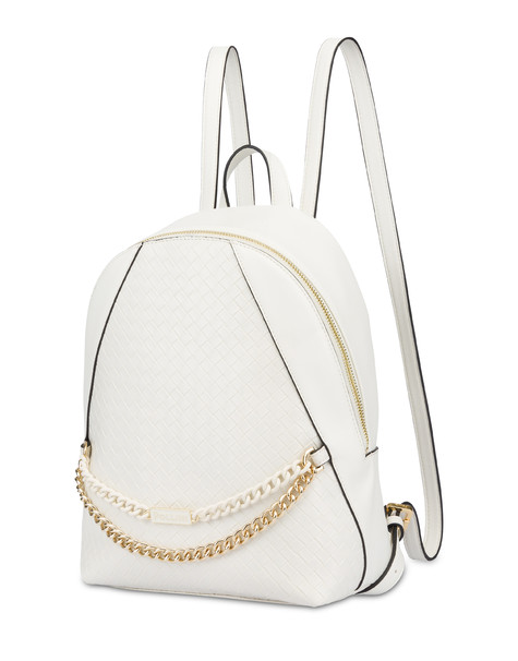 Link Woven Backpack Ivory/ivory