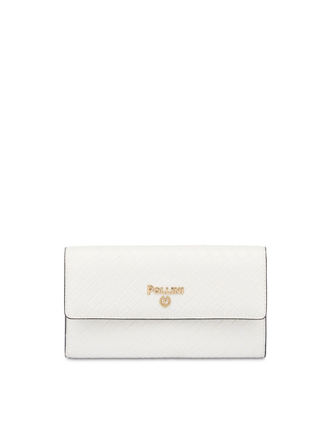 On Chain Wallet Woven Print Wallet Ivory/ivory