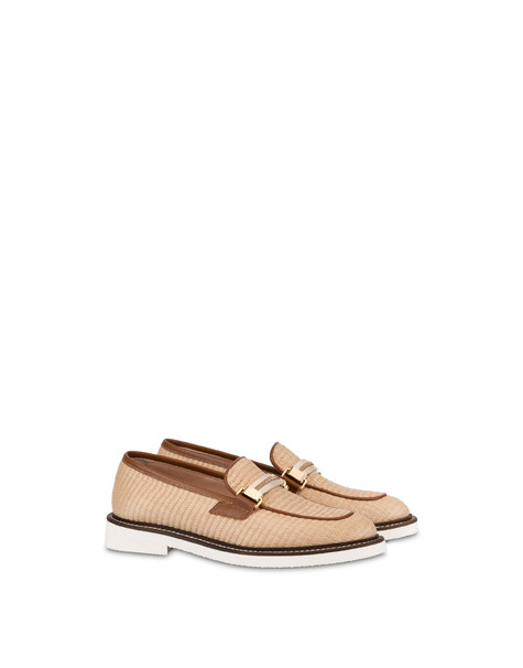 Mannish Raffia Loafers Desert/rodeo