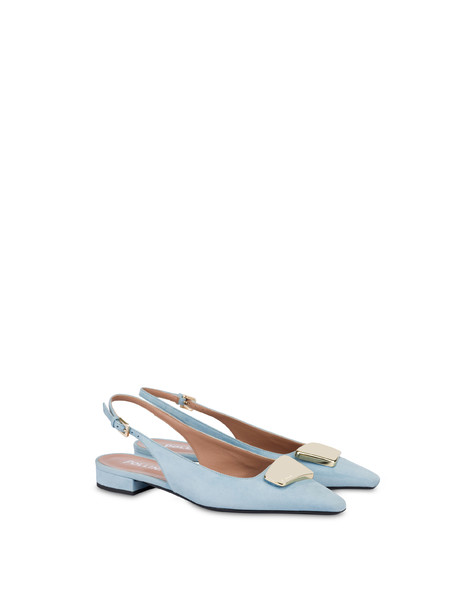 Ballerine Slingback In Camoscio Bullion Sky