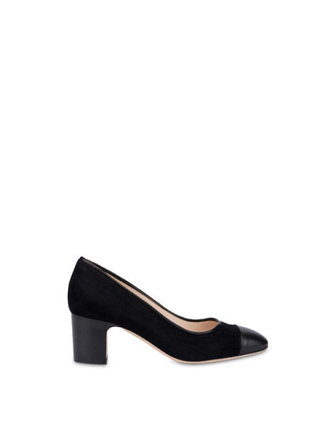 Outline Suede And Nappa Leather Pumps Black