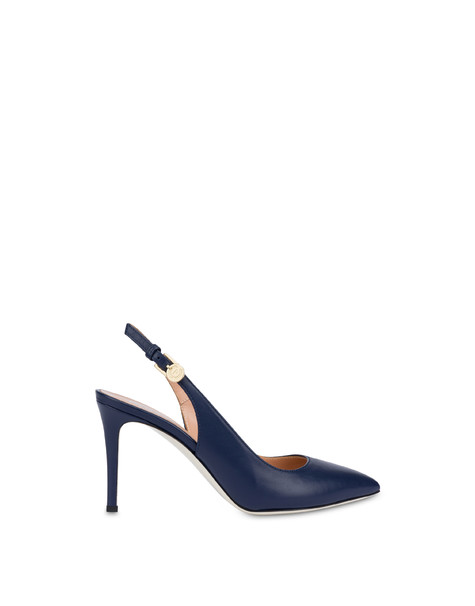 Essential Nappa Leather Slingback Navy Blue