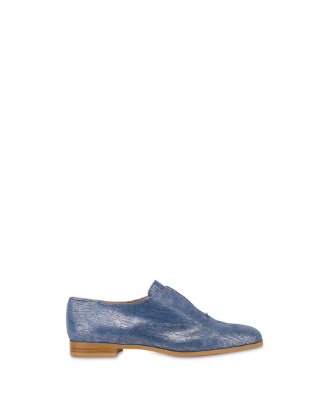 Pollini Flexy Slip-on In Metallic Suede Sky