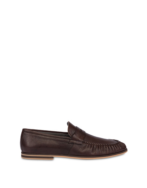 San Diego Goatskin Moccasins Dark Brown