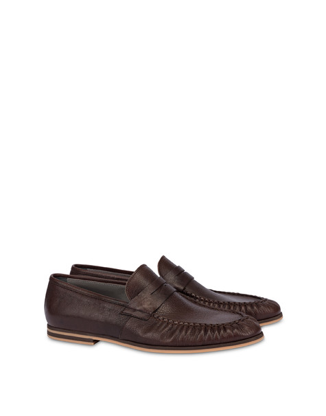 San Diego Goatskin Moccasins Dark Brown