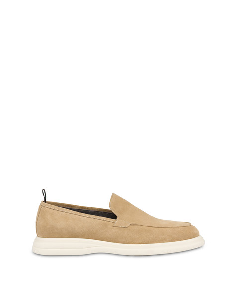 Anderson Split Leather Moccasins Sand