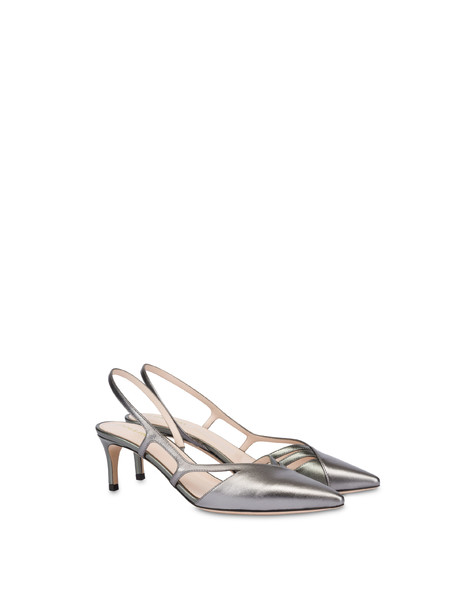 Slingback In Nappa Laminata Oblique 