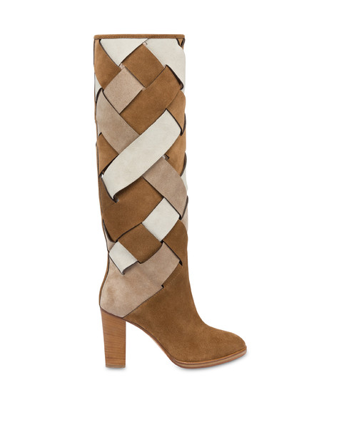 Intersection Split Leather Boots 