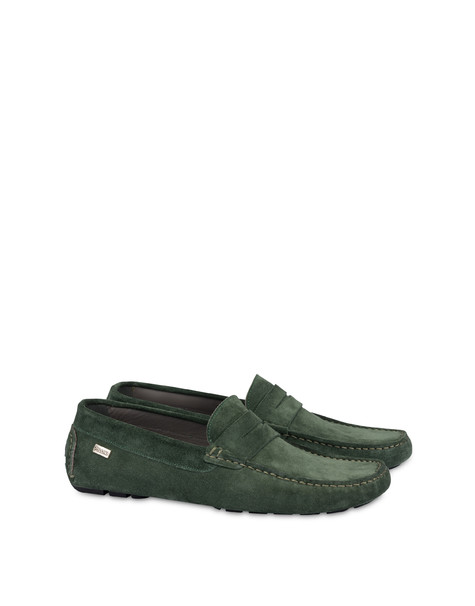 Eazy Split-leather Moccasins Green