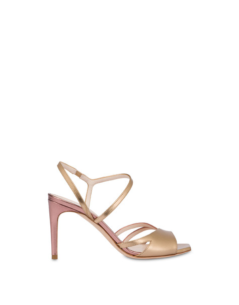 Oblique Metallic Nappa Leather Sandal 