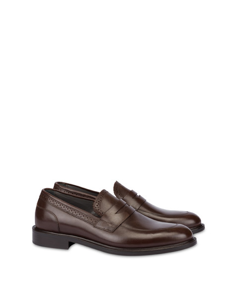 1920 Calfskin Moccasins Dark Brown