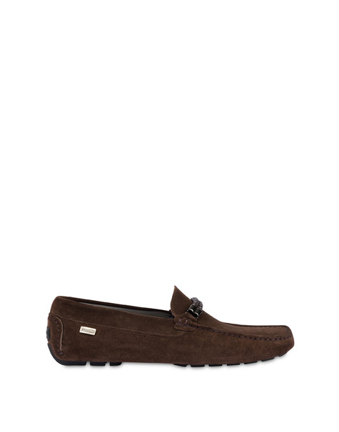 Eazy Moccasins With Leather Snaffle Clamp Dark Brown