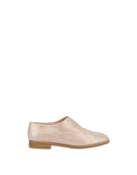 Pollini Flexy Slip-on In Metallic Suede Desert