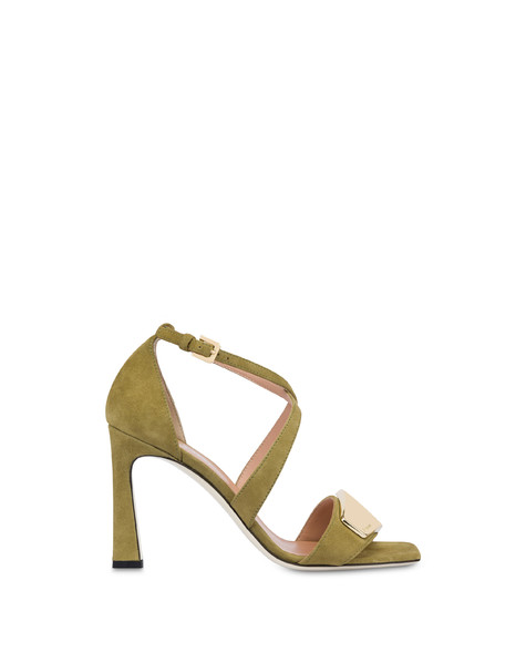 Bullion Suede Sandals Cactus