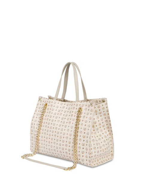 Borsa Doppio Manico Heritage Soft Relief Avorio/avorio