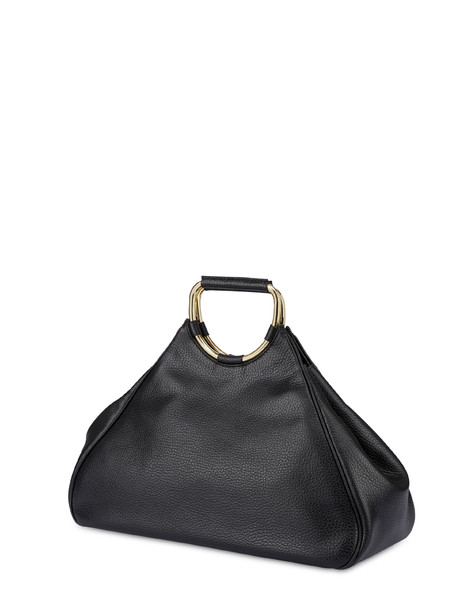 Armour Double-handle Calfskin Bag Black