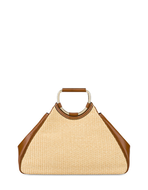Clutch In Paglia Armour Beige