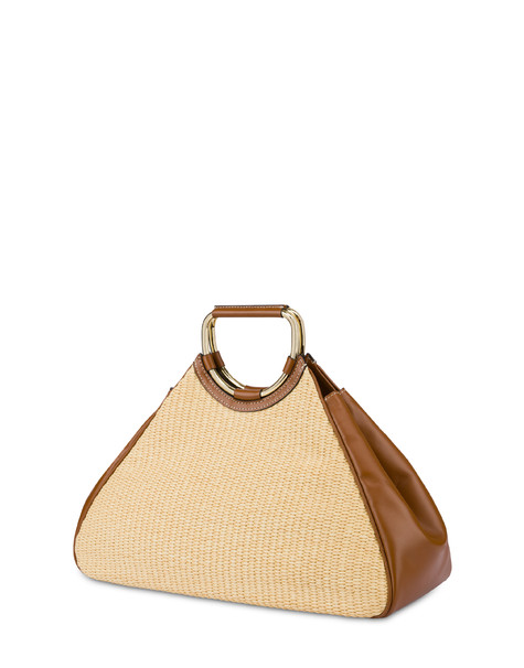 Clutch In Paglia Armour Beige
