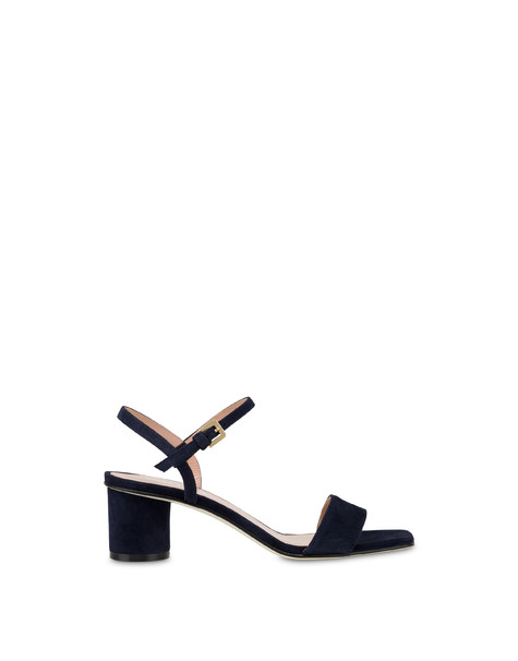 Sunset Suede Sandals With Strap Navy Blue