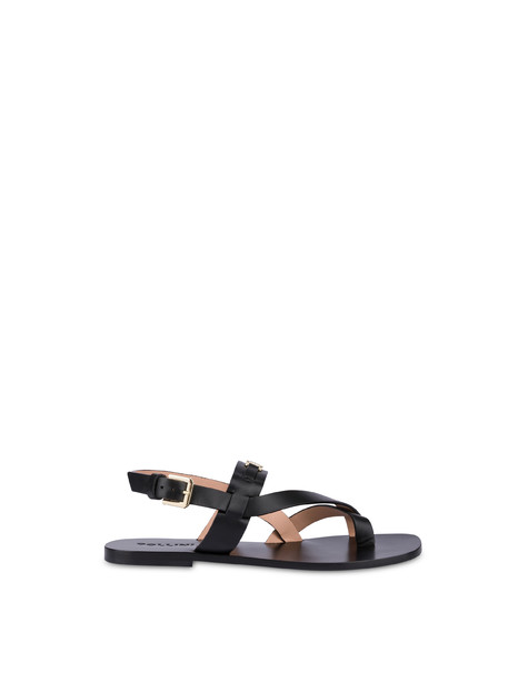 Winona Calfskin Sandals Black