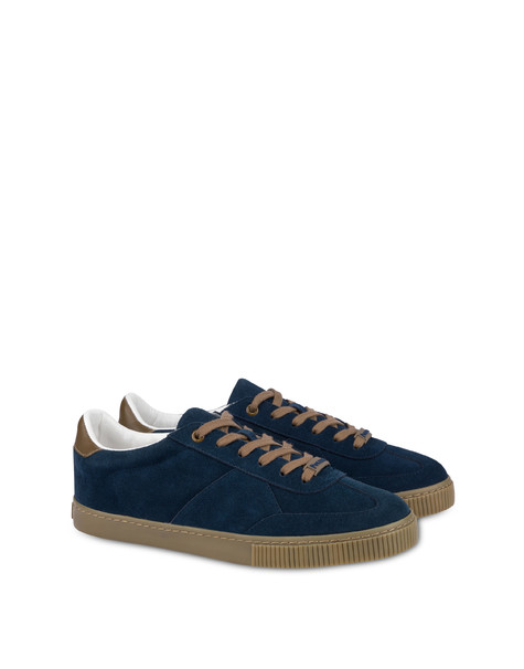 Sneakers In Crosta Venice Blu