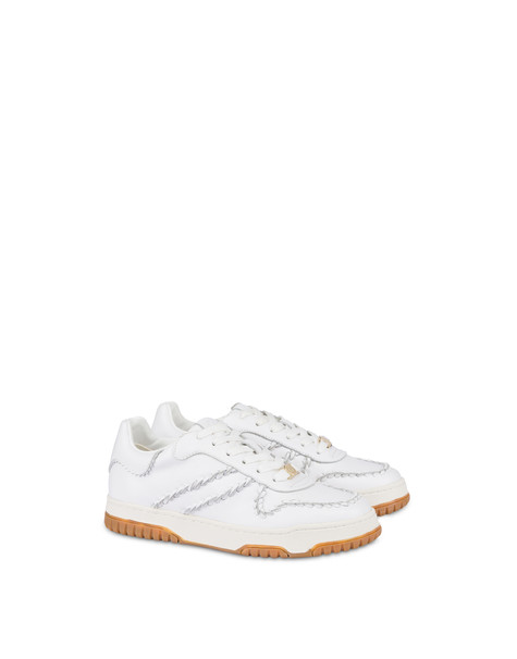 Sneakers In Vitello Artisan Sandy Cloud/cloud