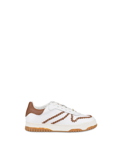 Artisan Sandy Calfskin Sneakers Cloud/rodeo