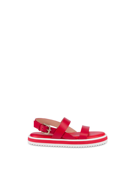 West Side Flat Sandals Flame