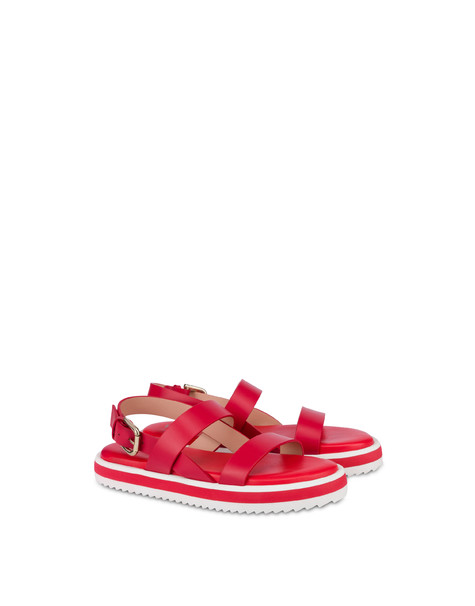 West Side Flat Sandals Flame