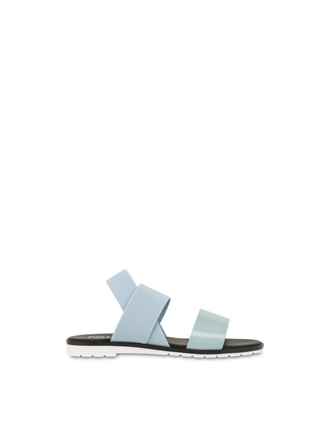 Soft Walk Flat Sandals With Elastics Sky