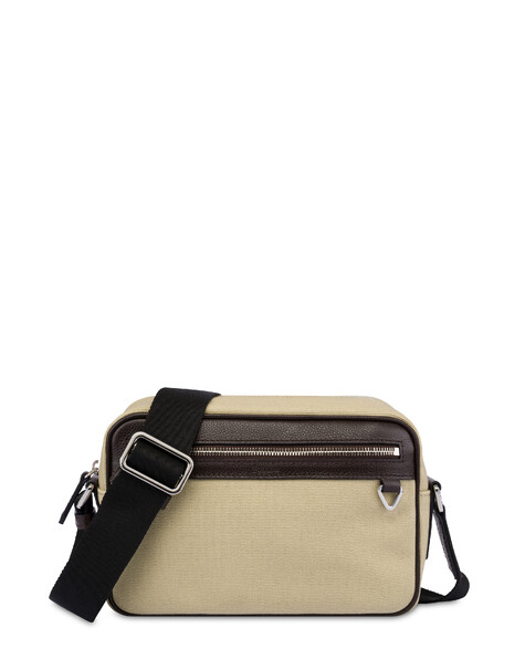 Crossbody Bag In Canvas The New Touch Sabbia/t.moro