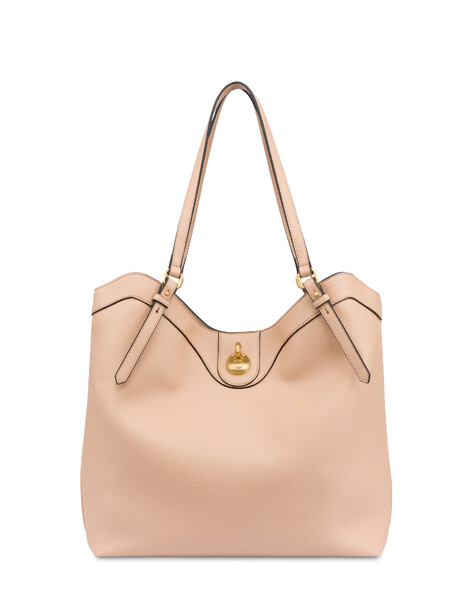 Hobo Bag Drop In Faux Leather Nude