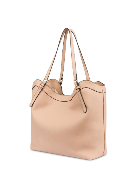 Hobo Bag Drop In Faux Leather Nude