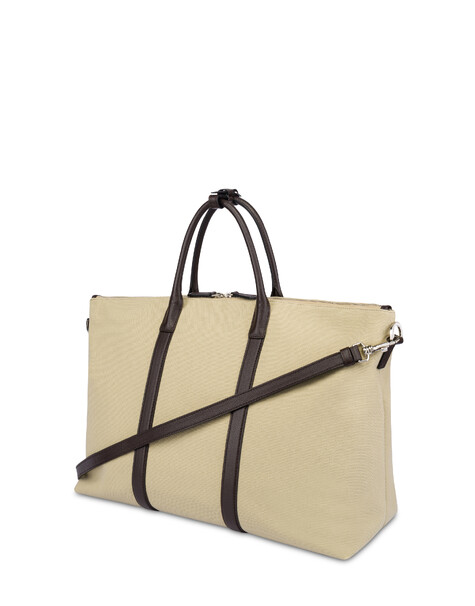 Double Handle Bag In Canvas The New Touch Sabbia/t.moro
