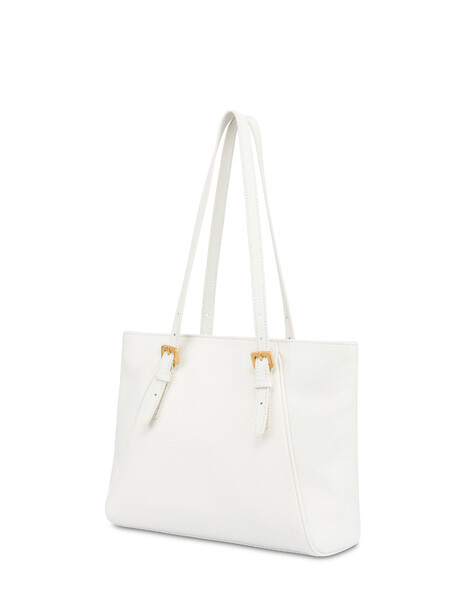 Medium Double Handle Bag Echos Real Leather Avorio