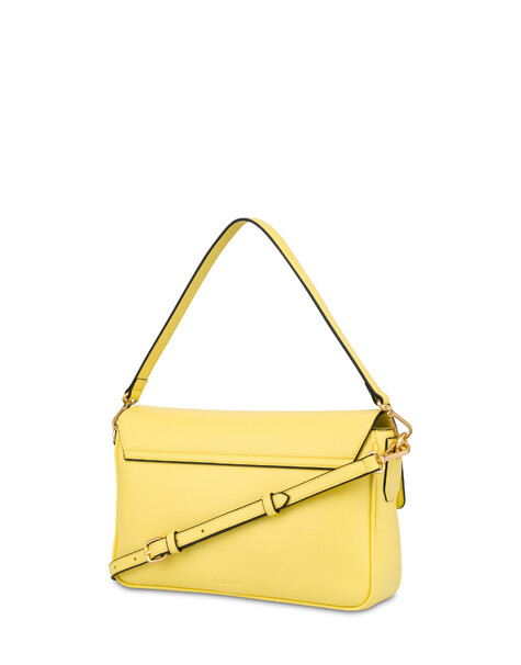 Candy Bag In Canvas Faux Leather Giallo