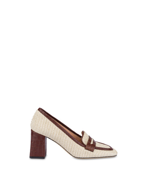 Loafer Camber Sand In Rafia Natural/legno