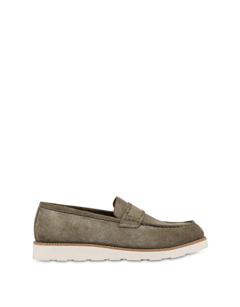 Loafer Riviera In Crosta Militare
