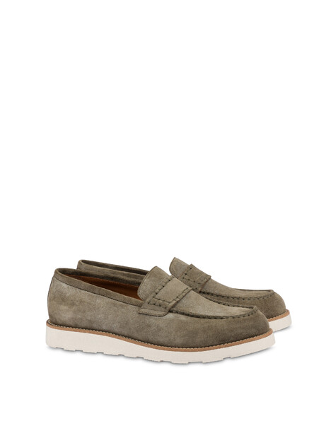 Loafer Riviera In Crosta Militare