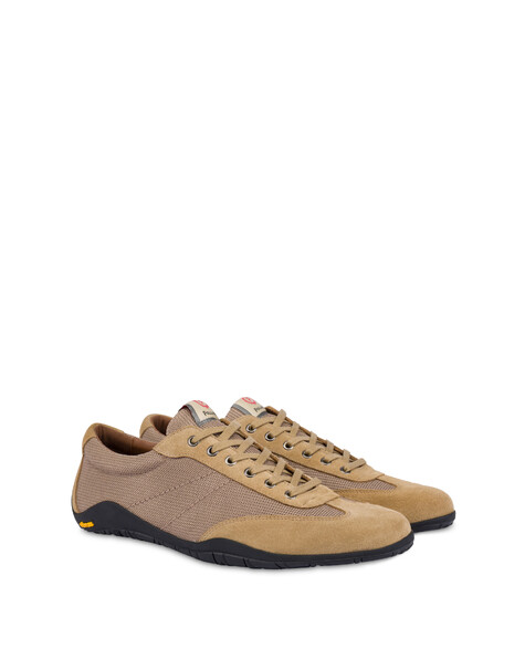Driver Holiday Shoes In Tessuto E Crosta Beige/beige