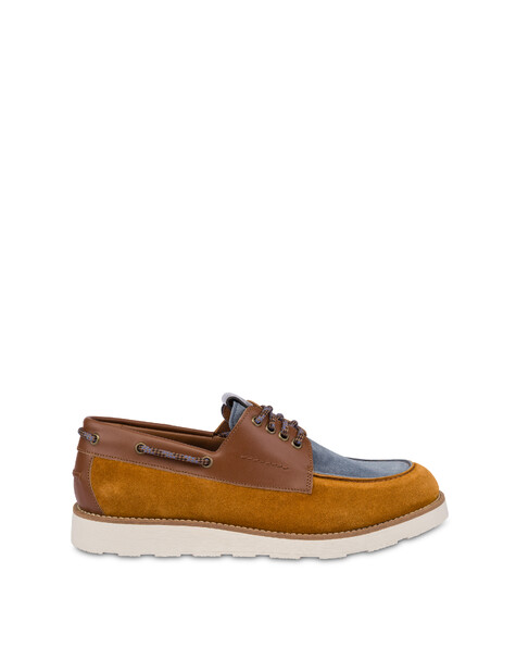 Boat Riviera Shoes In Crosta Cuoio/azzurro