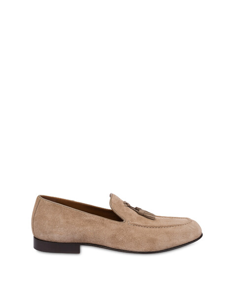Mocassino Slip-on California In Crosta Sabbia